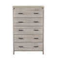 Toolless Assembly 5 Drawes Chest Oak Mdf