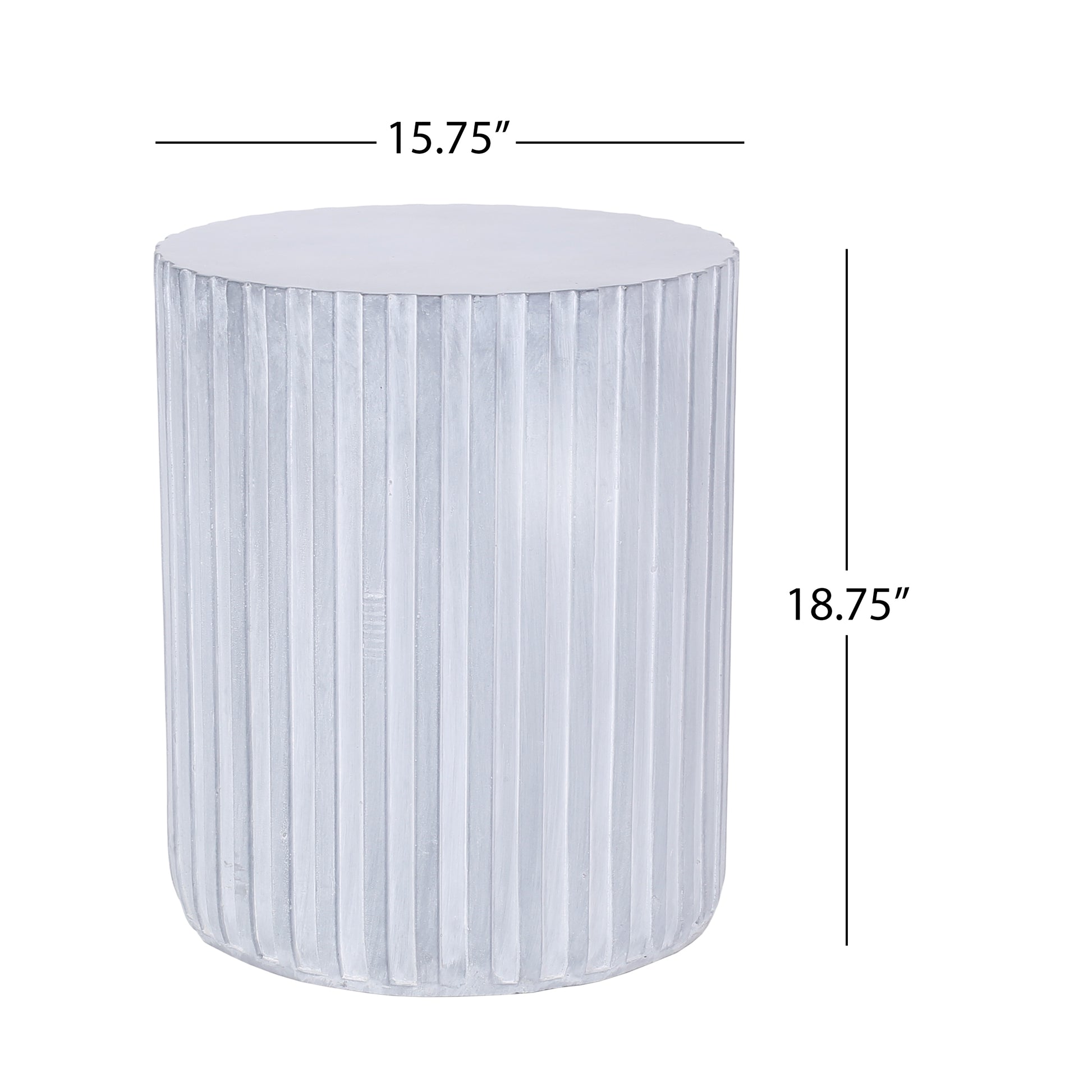 End Table Light Blue Magnesium Oxide