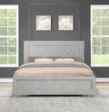 Montana King Bed Gray King Silver White Wood