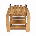 Malibu Adirondack Rocking Chair Natural Wood