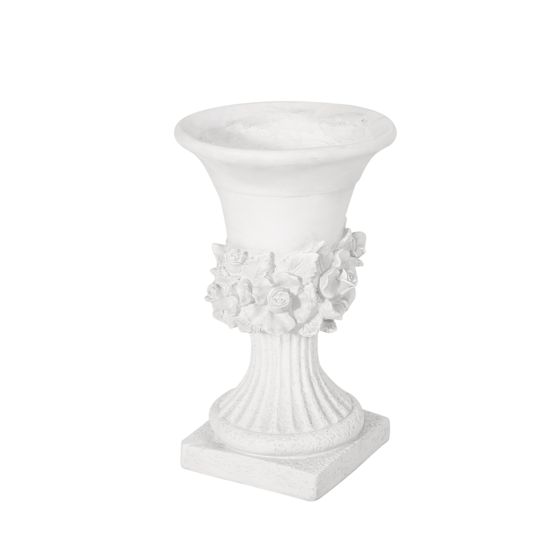 Mgo Garden Urn Planter Antique White Magnesium Oxide