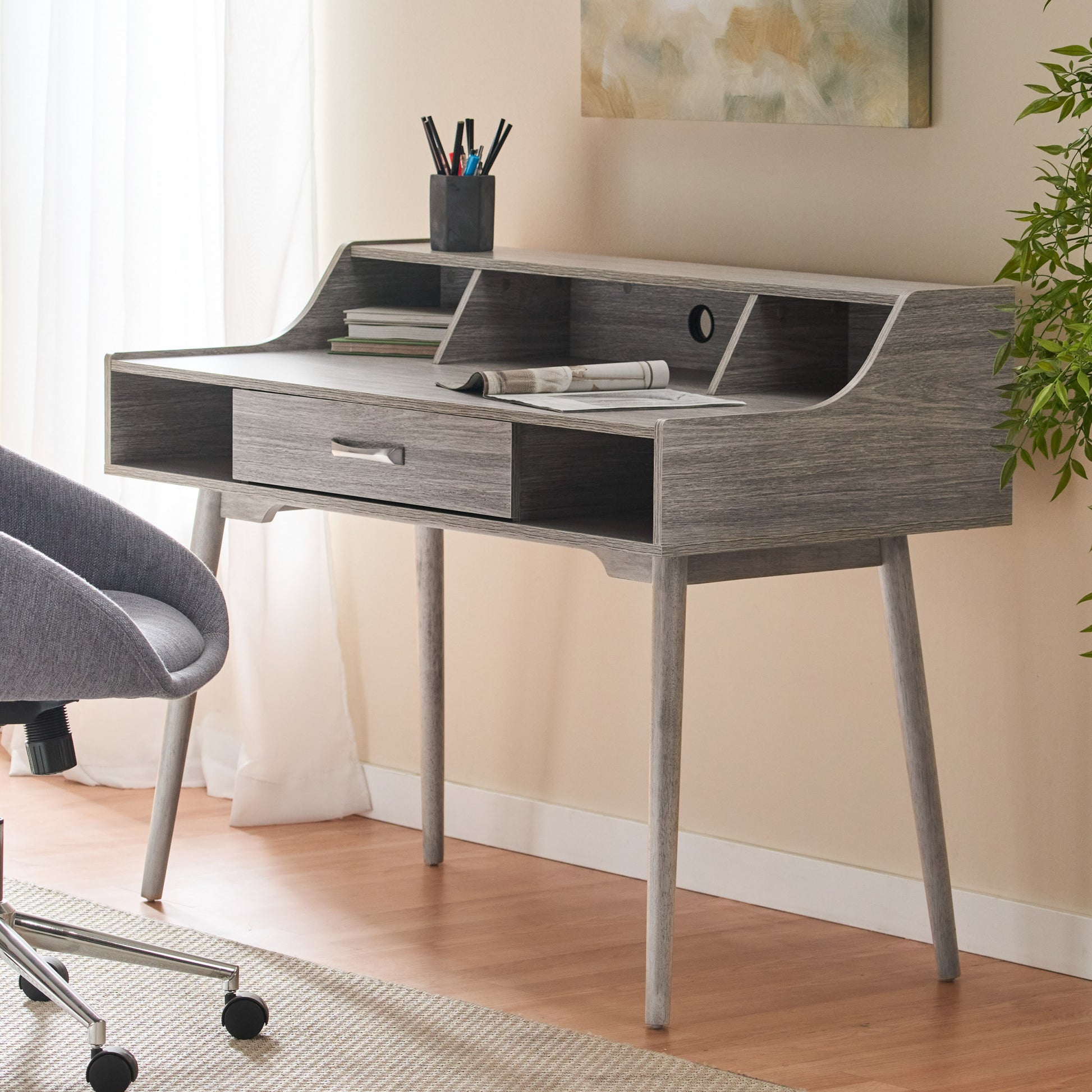 Study Desk Oak Particle Board