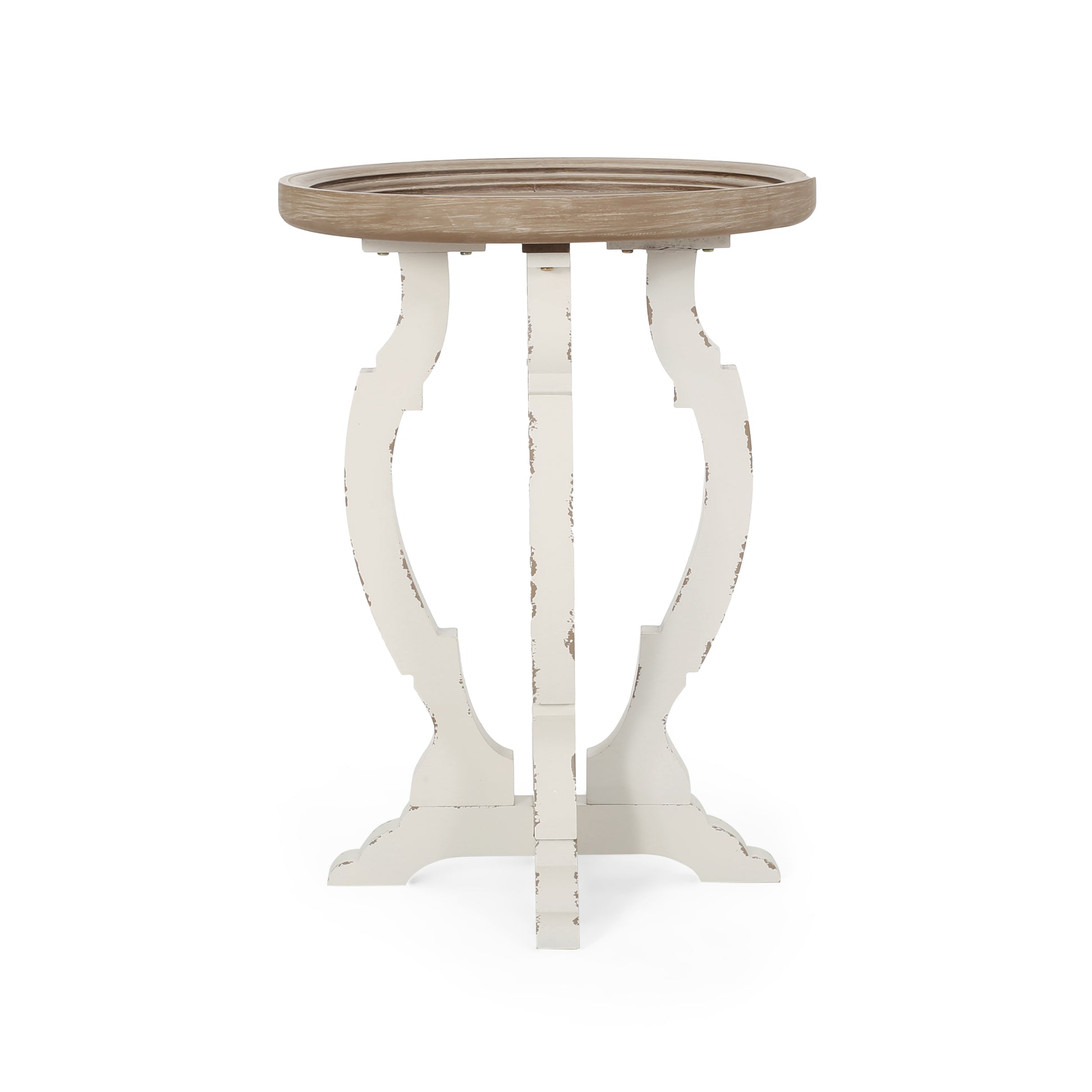 Accent Table Natural White Mdf