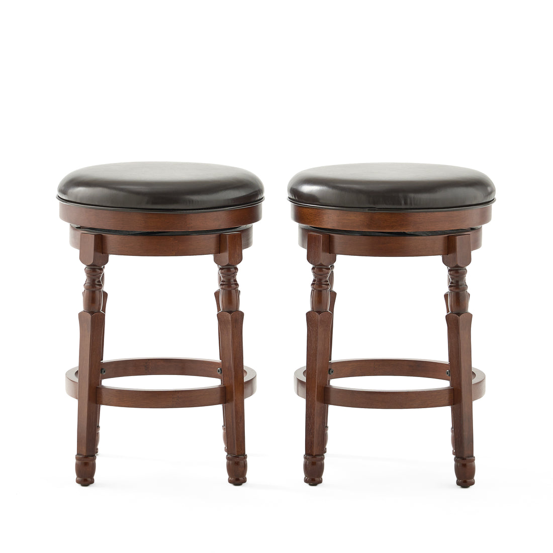 Counter Stool Brown Leather