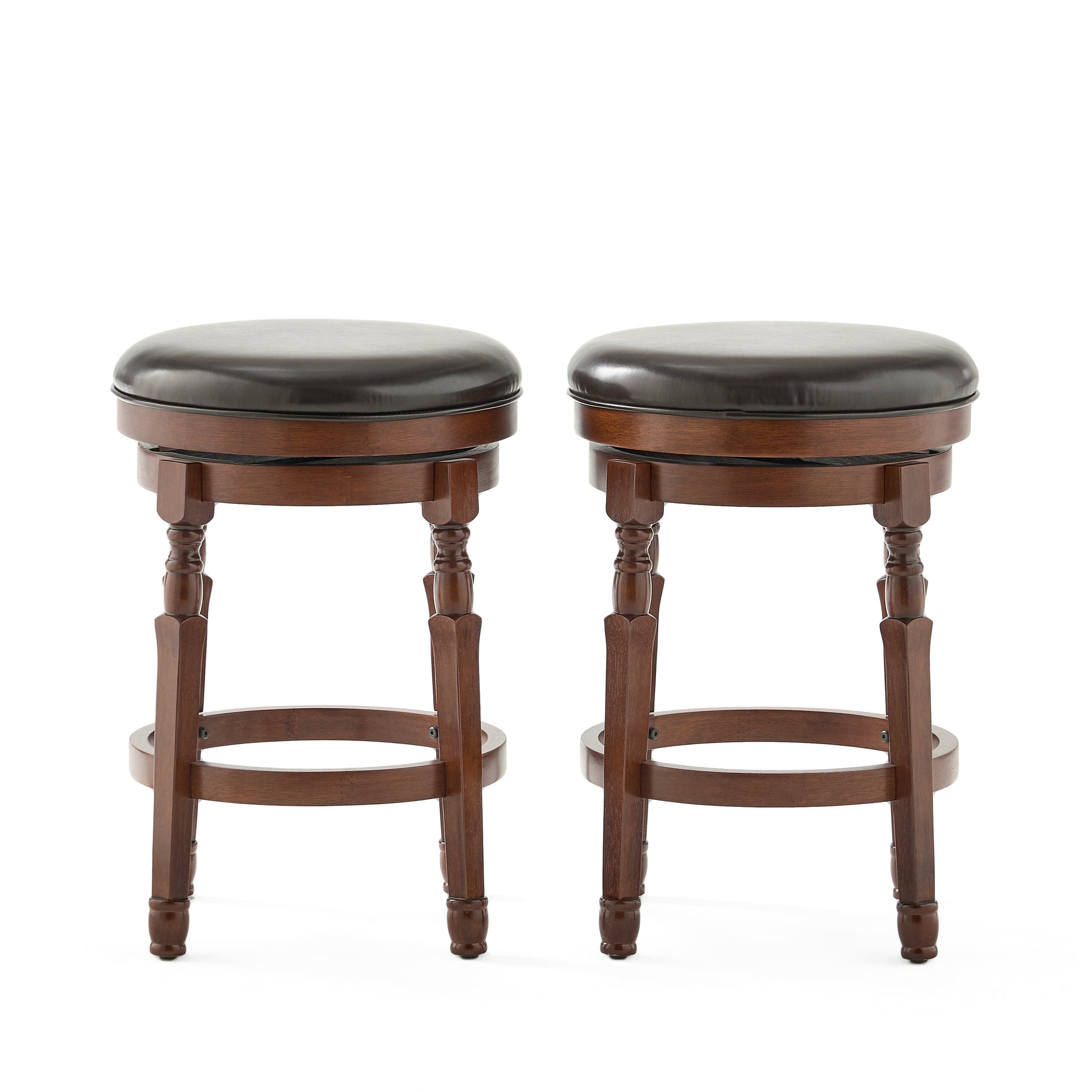 Counter Stool Brown Leather