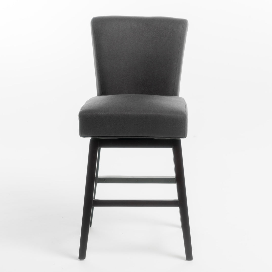 Swivel Counter Stool Charcoal Grey Fabric