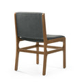 Dining Chair Dark Gray Fabric