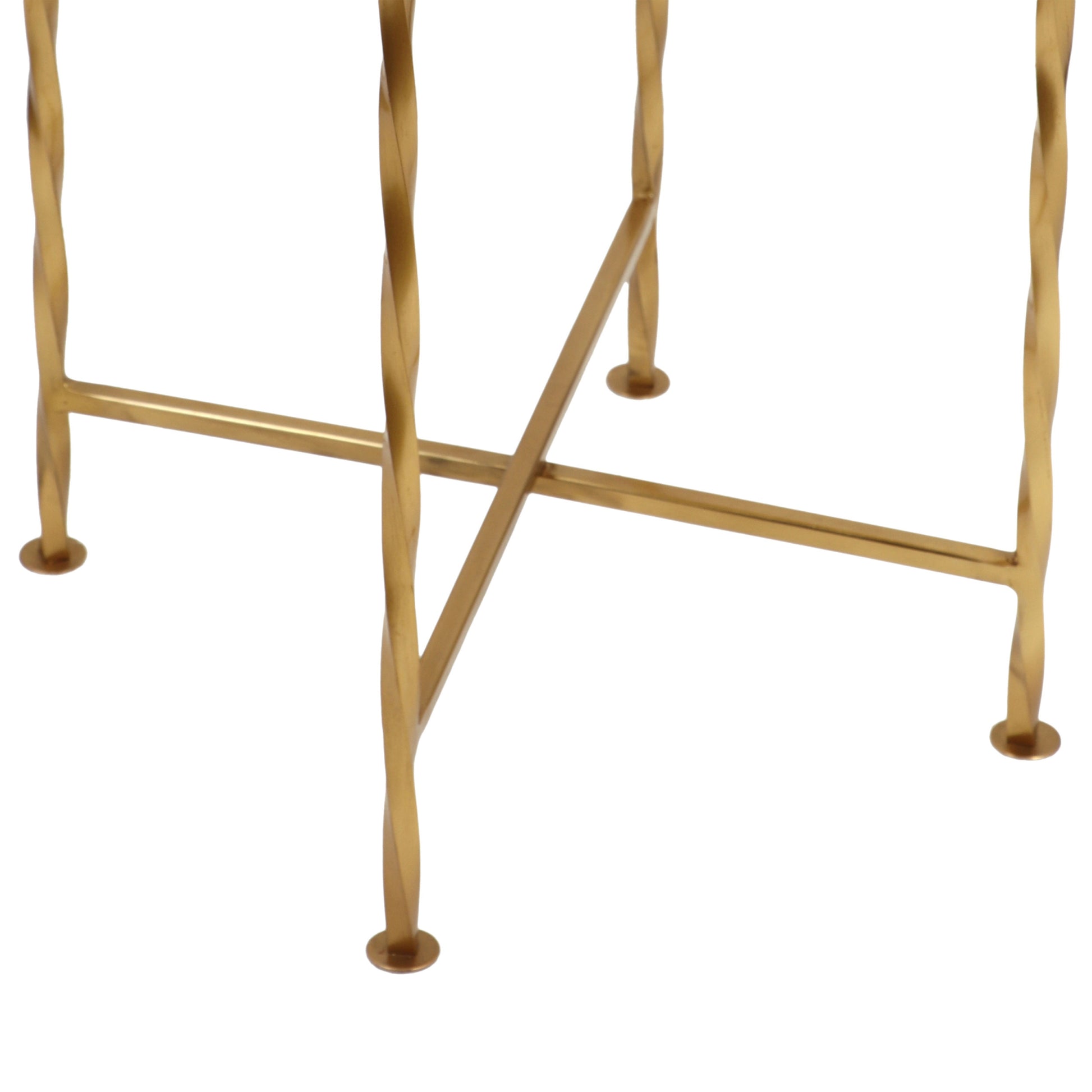 Cb Tray Table Gold Iron