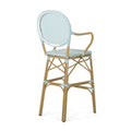 Barstool Teal Wicker