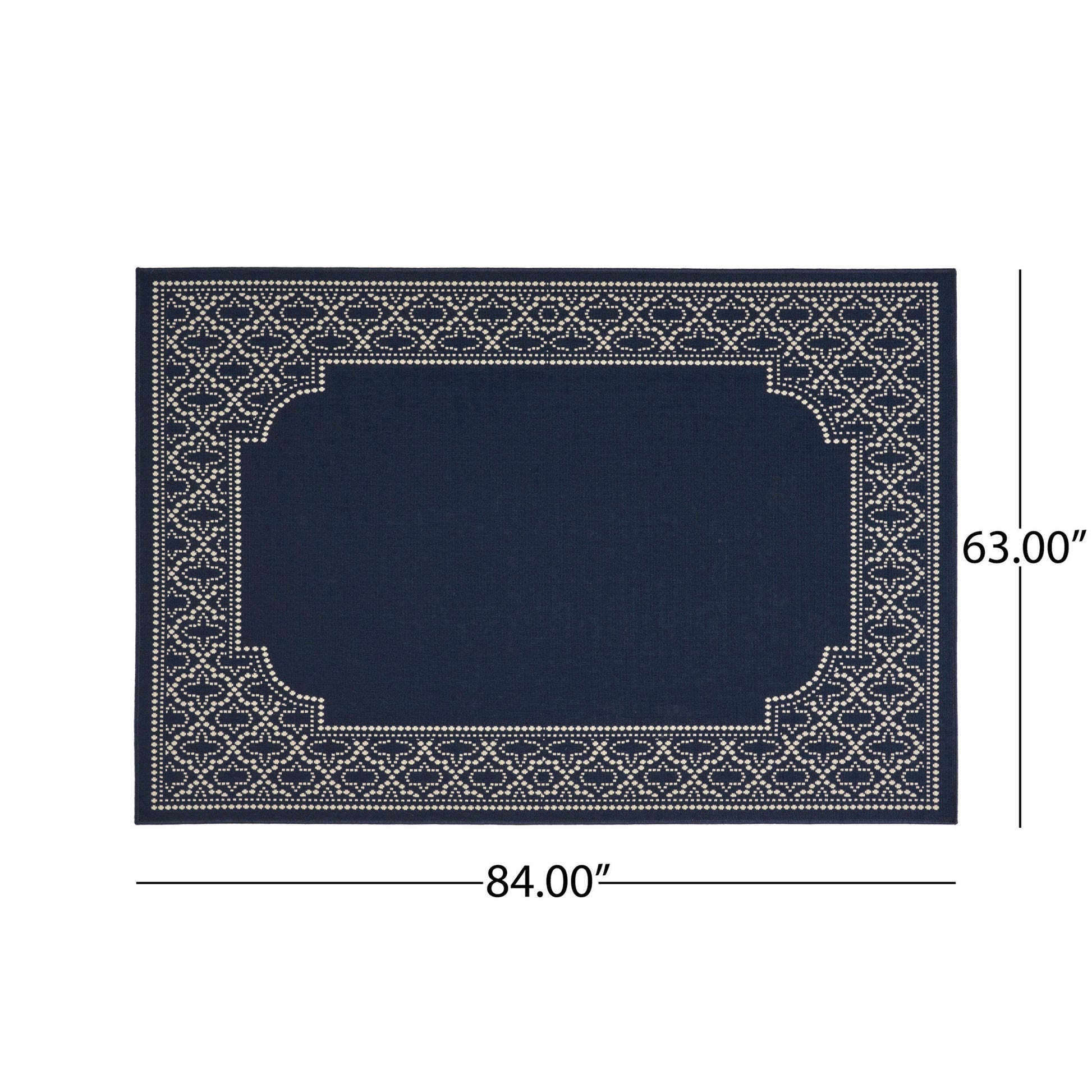 Marina 4401L 5'3" X 7' Navy Polypropylene