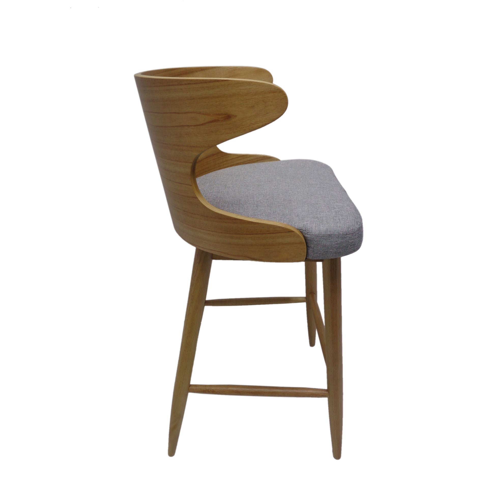 Bar Chair Gray Fabric