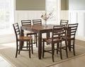Abaco Counter Chair Set Of 2 Brown Brown Wood