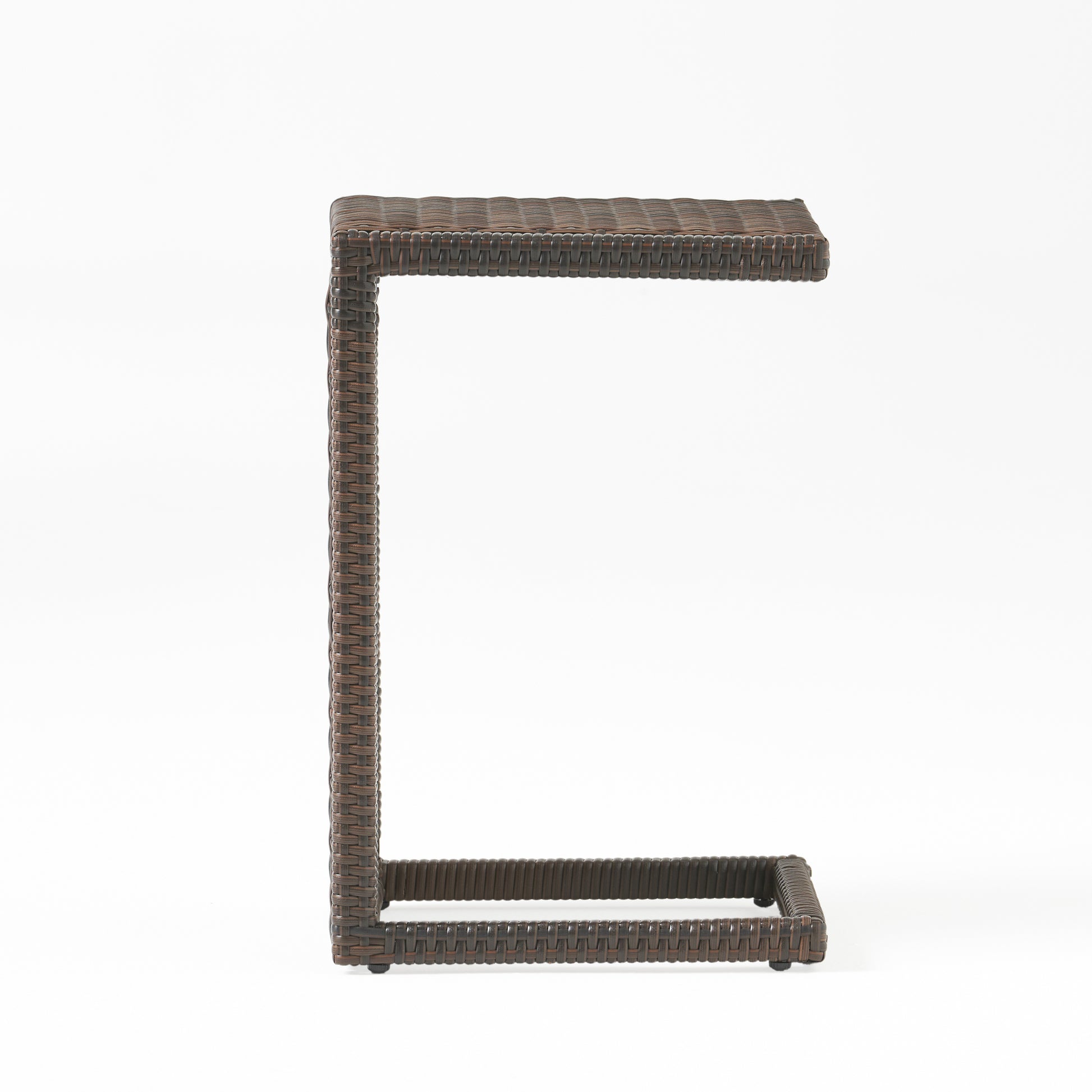 Bucharest End Table Brown Rattan