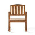 Selma Rocking Chair With Cushion Natural Cream Wood