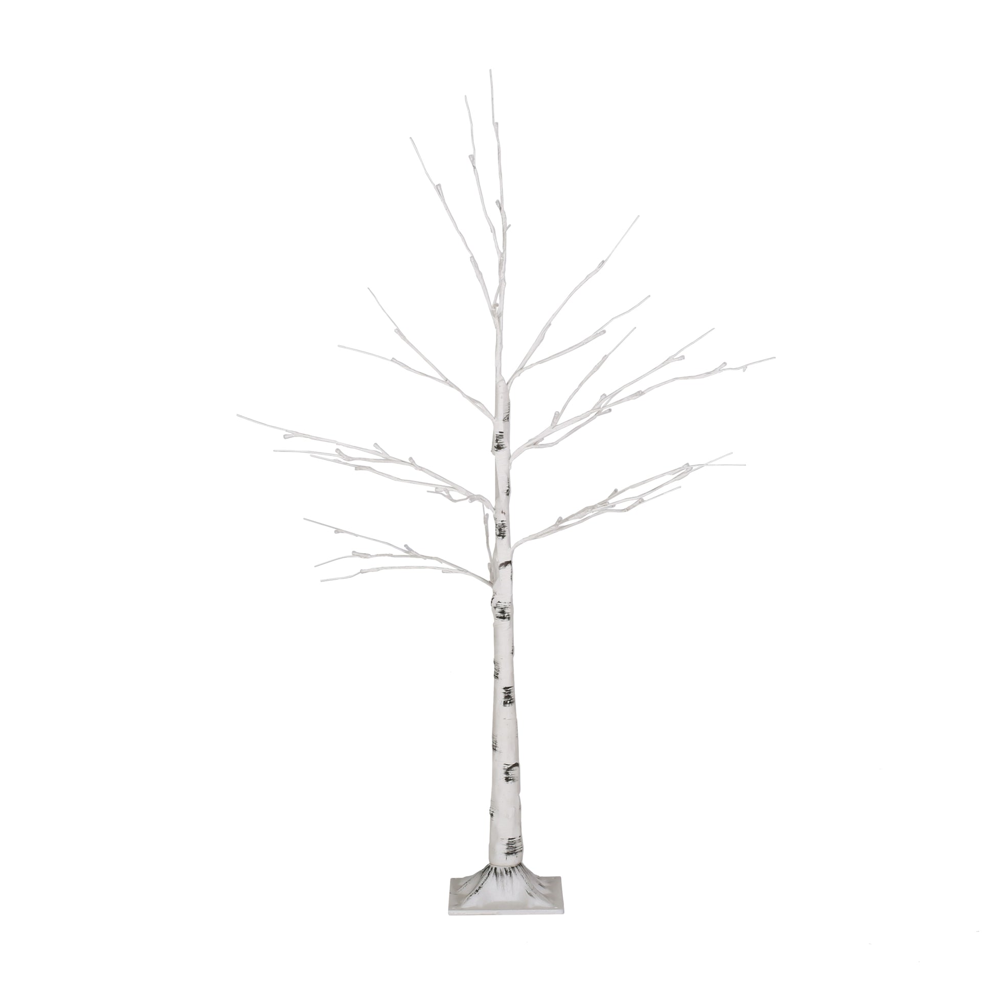 4Ft Birch Tree White Light 48Ledartificial Barkul Ip44 30V 3.6Wextended Line: 5M White Pvc