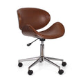 Office Chair Walnut Pu