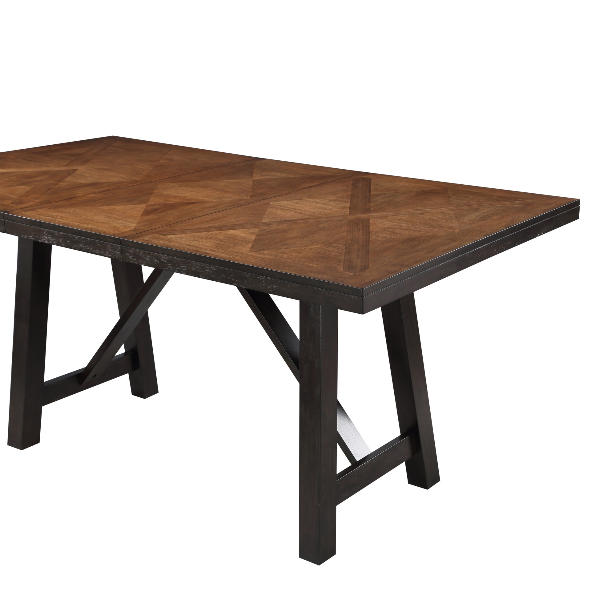 Halle 5 Piece Dining Set Black Black Wood