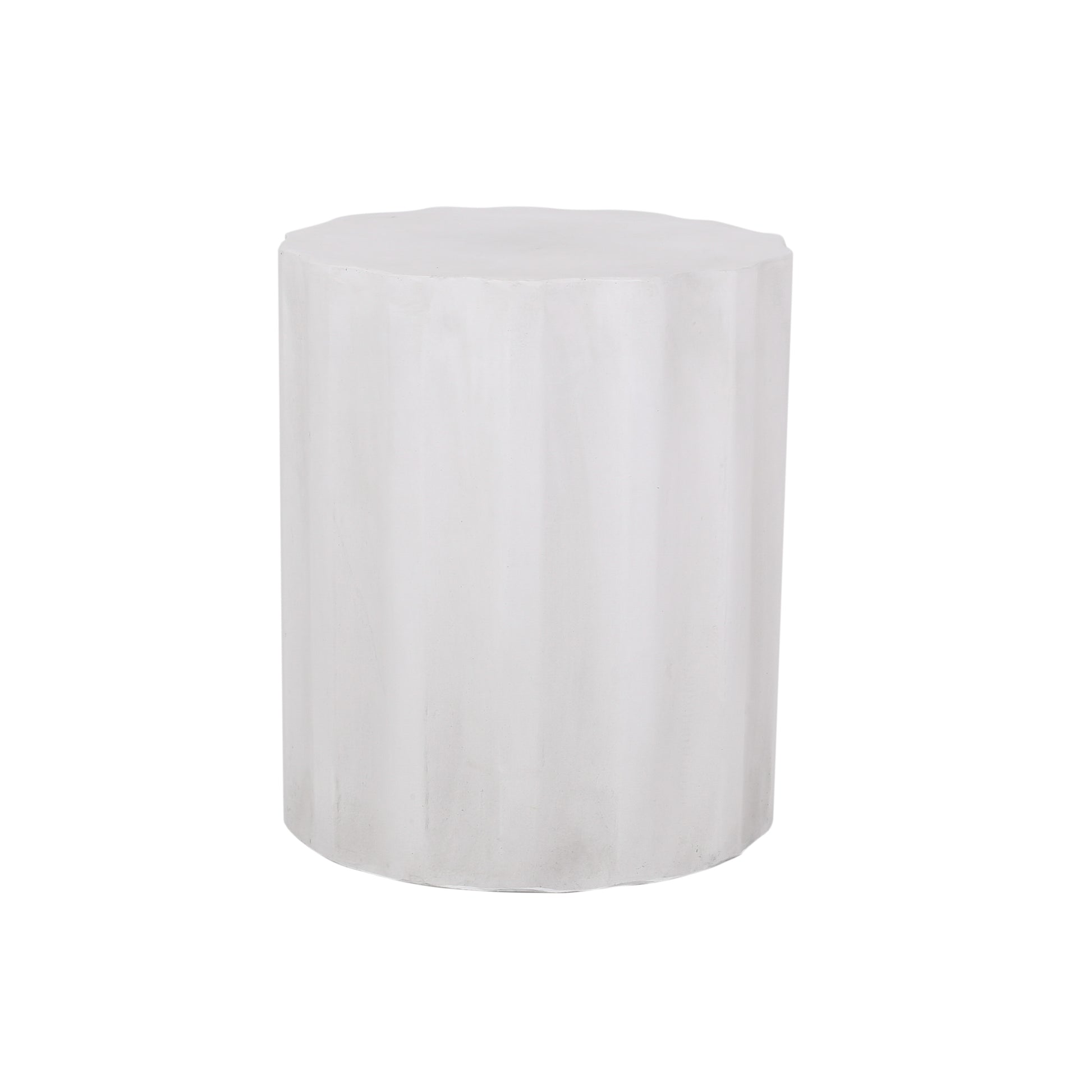 End Table Antique White Magnesium Oxide