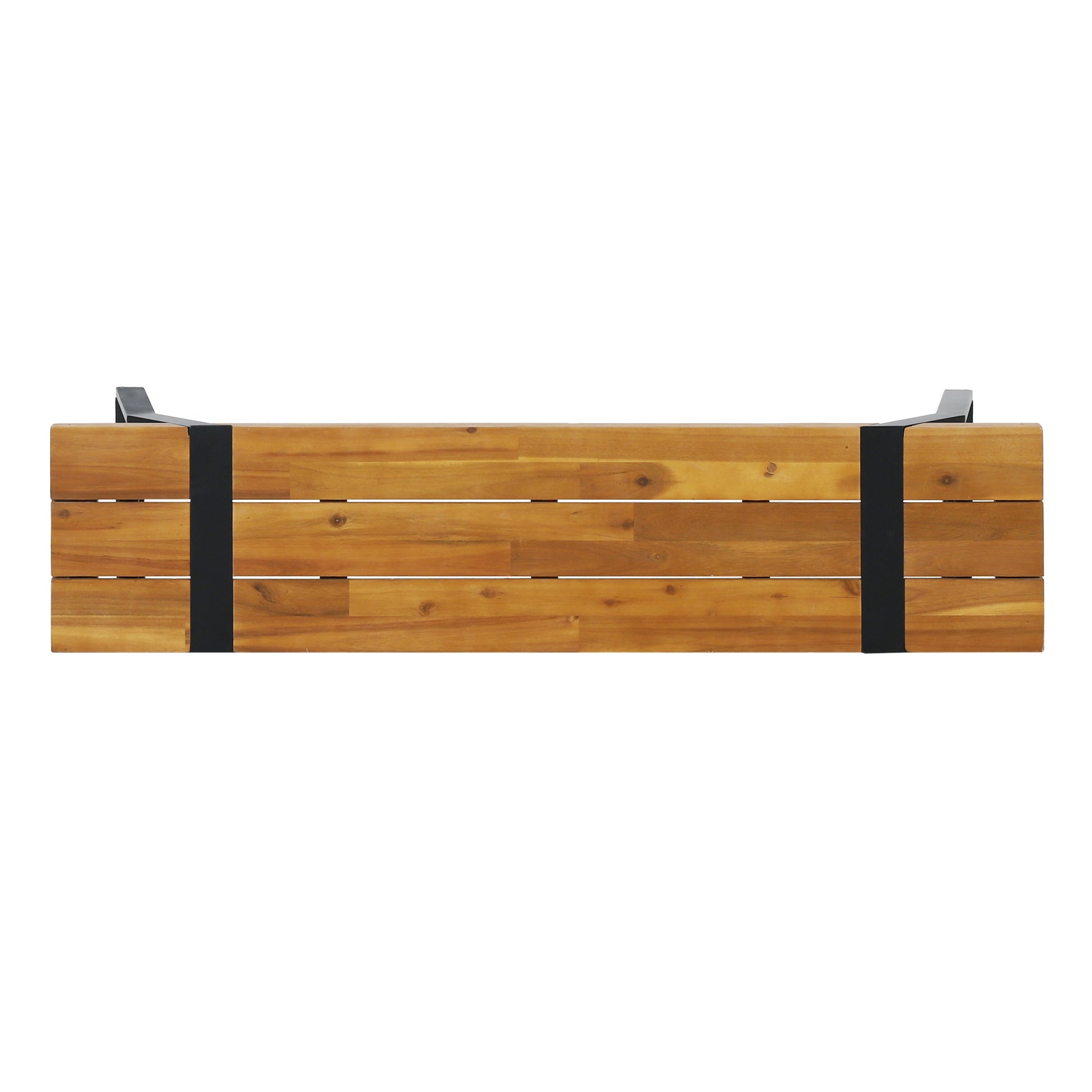 Zora Bench,Set Of 2 Teak Black Wood