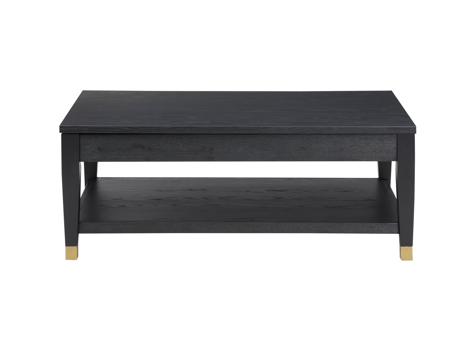 Yves Lift Top Coffee Table Black Black Wood
