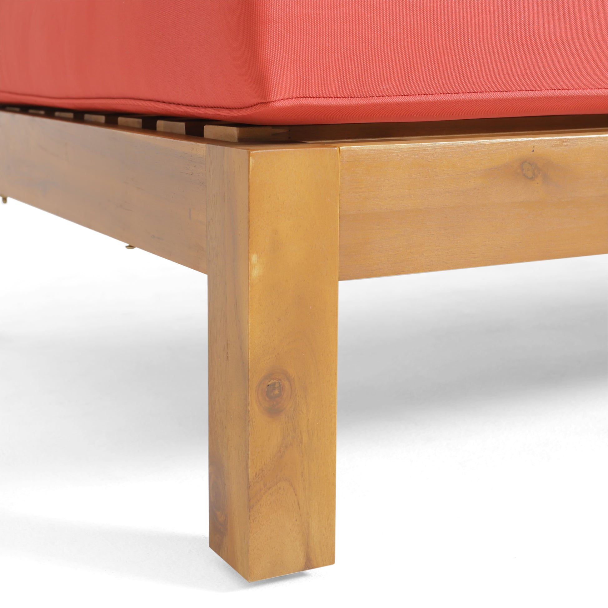 Brava X Back Corner Bench R With Coffee Tablered Red Acacia Wood