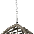 Morris Hanging Chair With 8Ft Chain Grey Polyethylene