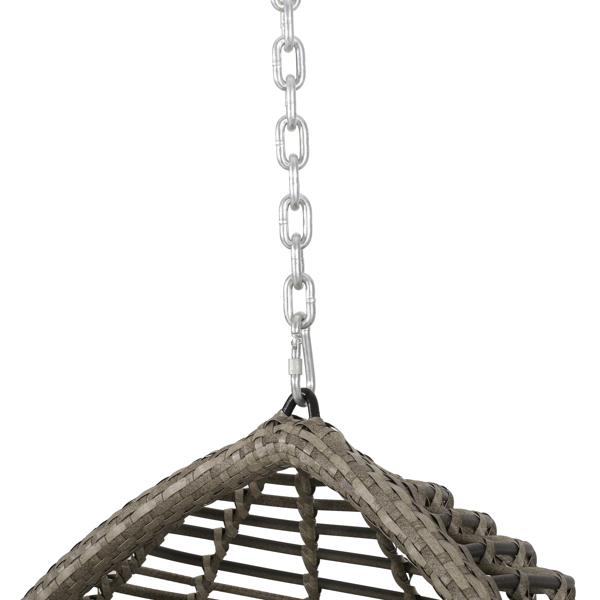 Morris Hanging Chair With 8Ft Chain Grey Polyethylene