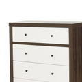 Nordic 4 Drawer Chest Walnut Mdf