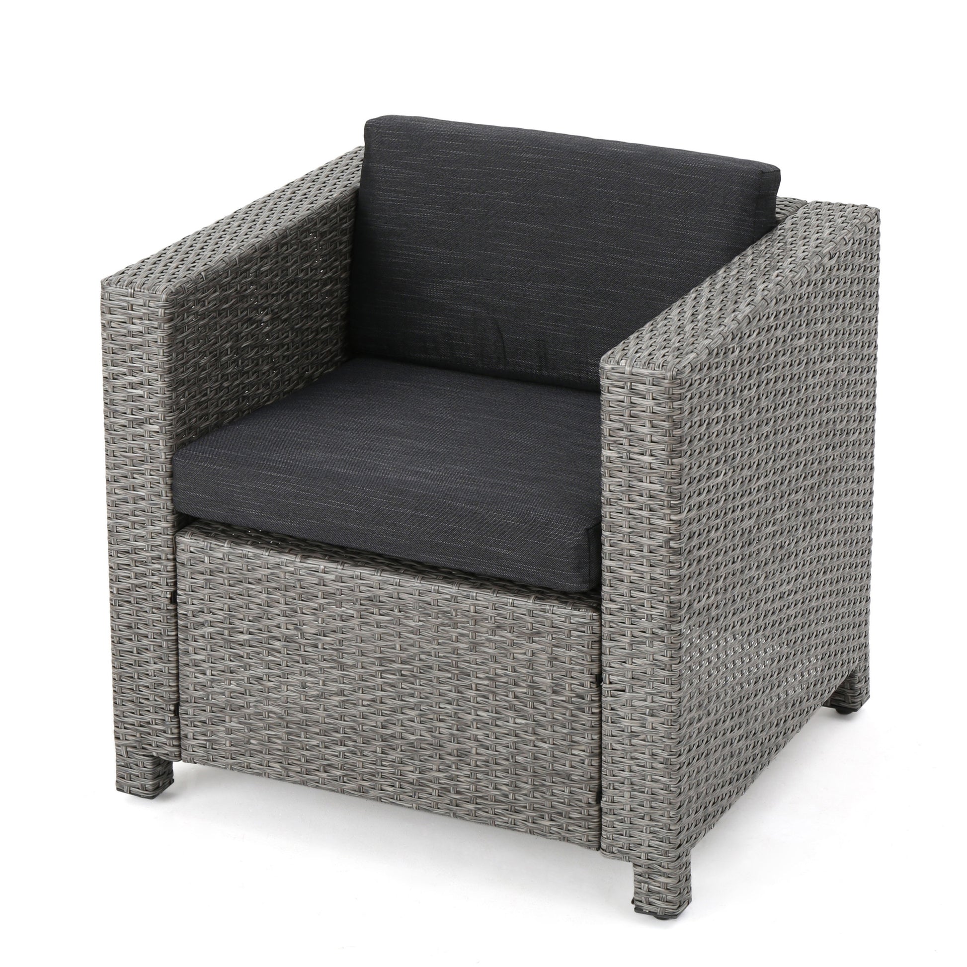 Puerta Club Chair Mp1 Black Rattan