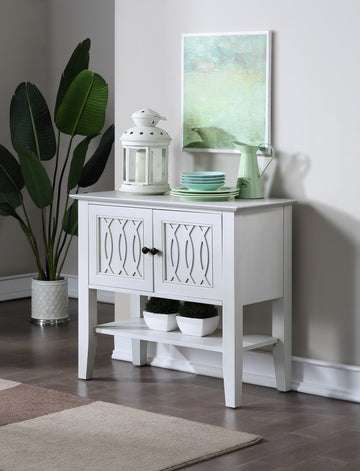 Naples Server White White Wood