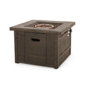 40,000 Btu Outdoor Lightweight Concrete Gas Burning Fire Pit By 32