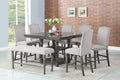 Caswell Counter Chair Set Of 2 Dark Gray Dark Gray Fabric