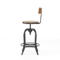 Barstool With Fir Wood Natural Solid Wood