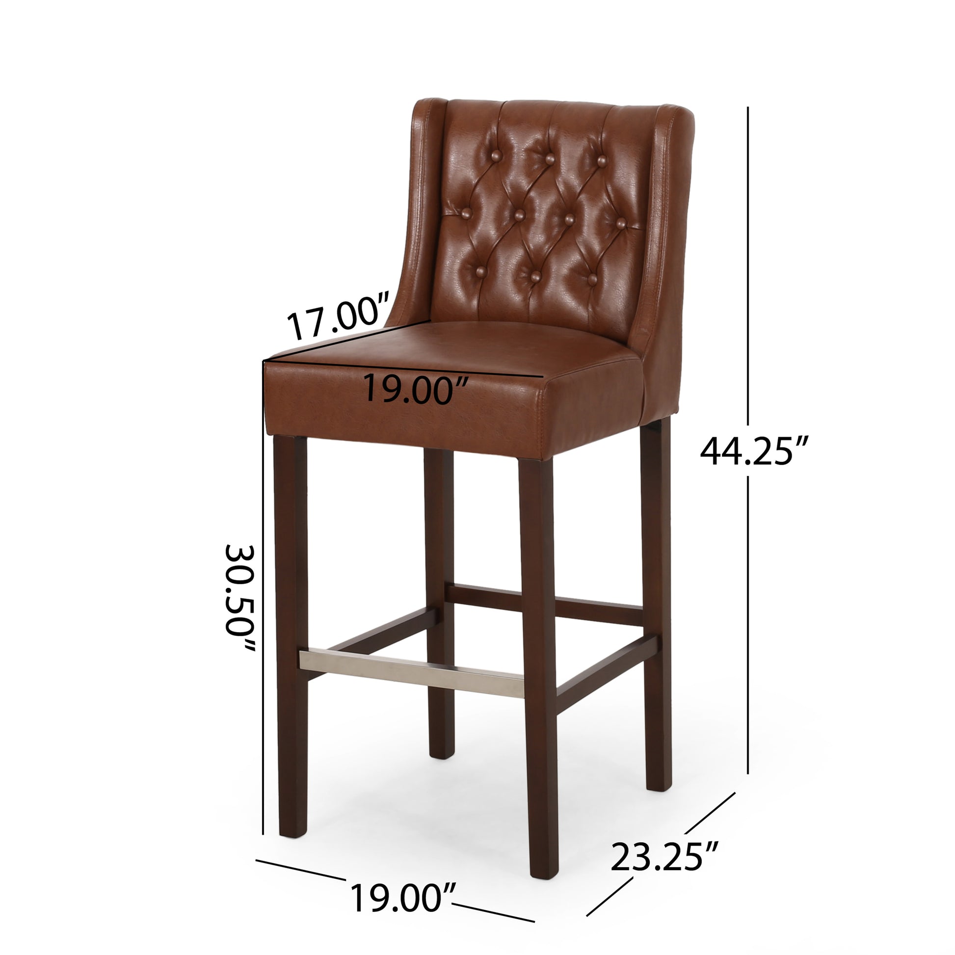 Barstool Light Brown Pu