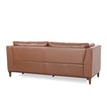 3 Seater Sofa Light Brown Pu