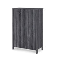 Toolless Assembly 5 Drawes Chest Dark Grey Mdf