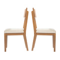 Hambleden Dining Chairs W Cushions 2Pc Set Natural Mdf