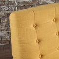 Brooke Retro Chair Kd Yellow Fabric