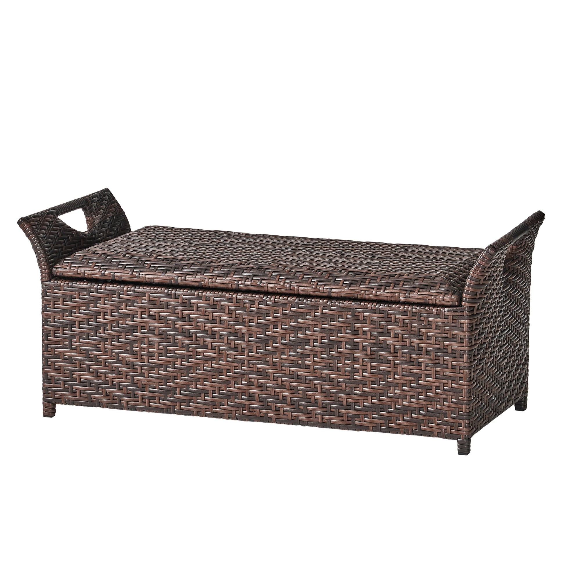 Wing Pe Storage Bench Brown Multi Rattan