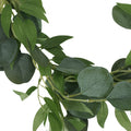 80In Eucalyptus Leaf Vines Green Plastic