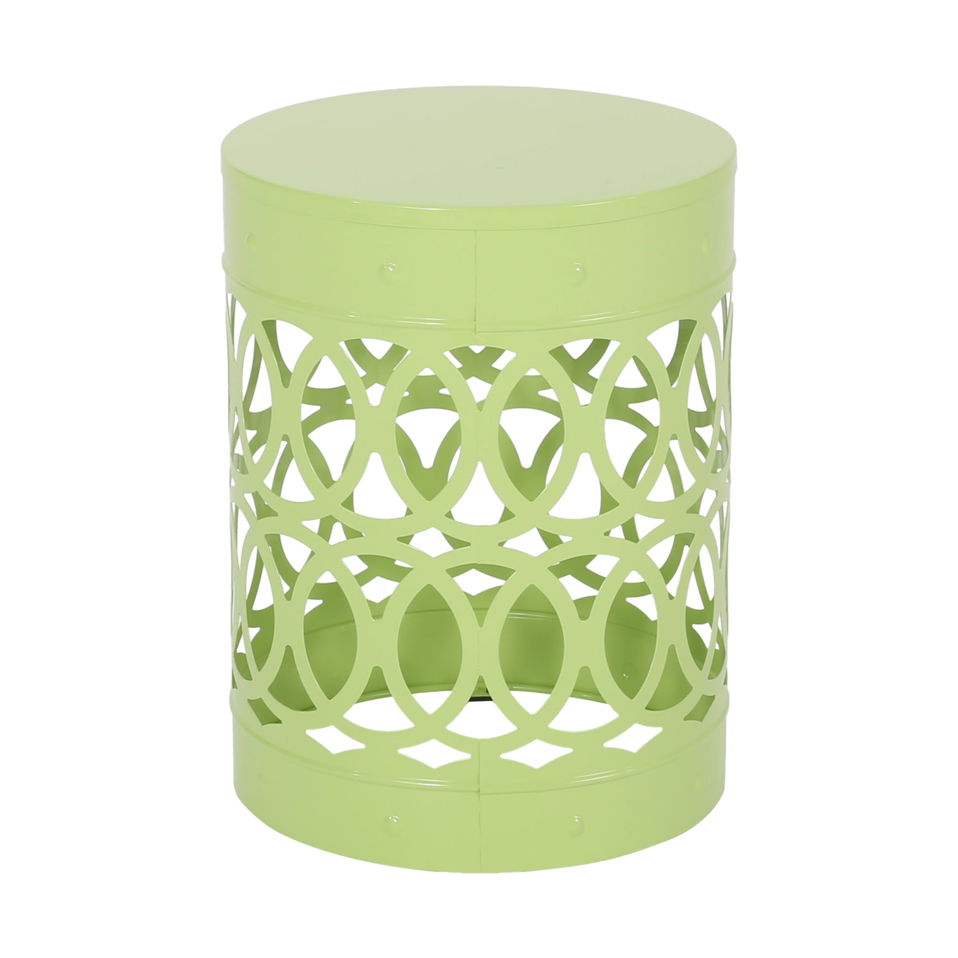 Metal S 2 End Table Green Iron