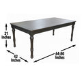 Linnett 6 Piece Dining Set Dark Gray Dark Gray Wood