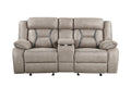 Tyson 3 Piece Living Room Set Dark Gray Dark Gray Faux Leather