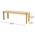 Angie Bench Teak Acacia Wood
