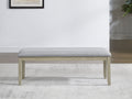 Carena Upholstered Top Bench Brown Brown Wood