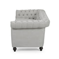 Sofa 3 Seater Grey Fabric