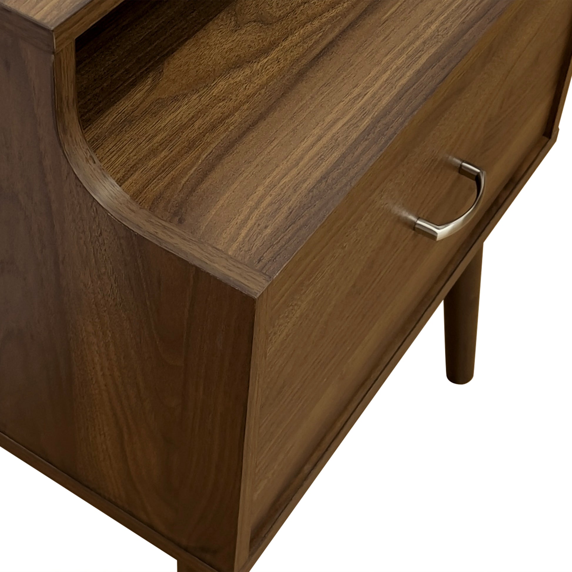 Disa 1 Drawer Nightstand Walnut Mdf