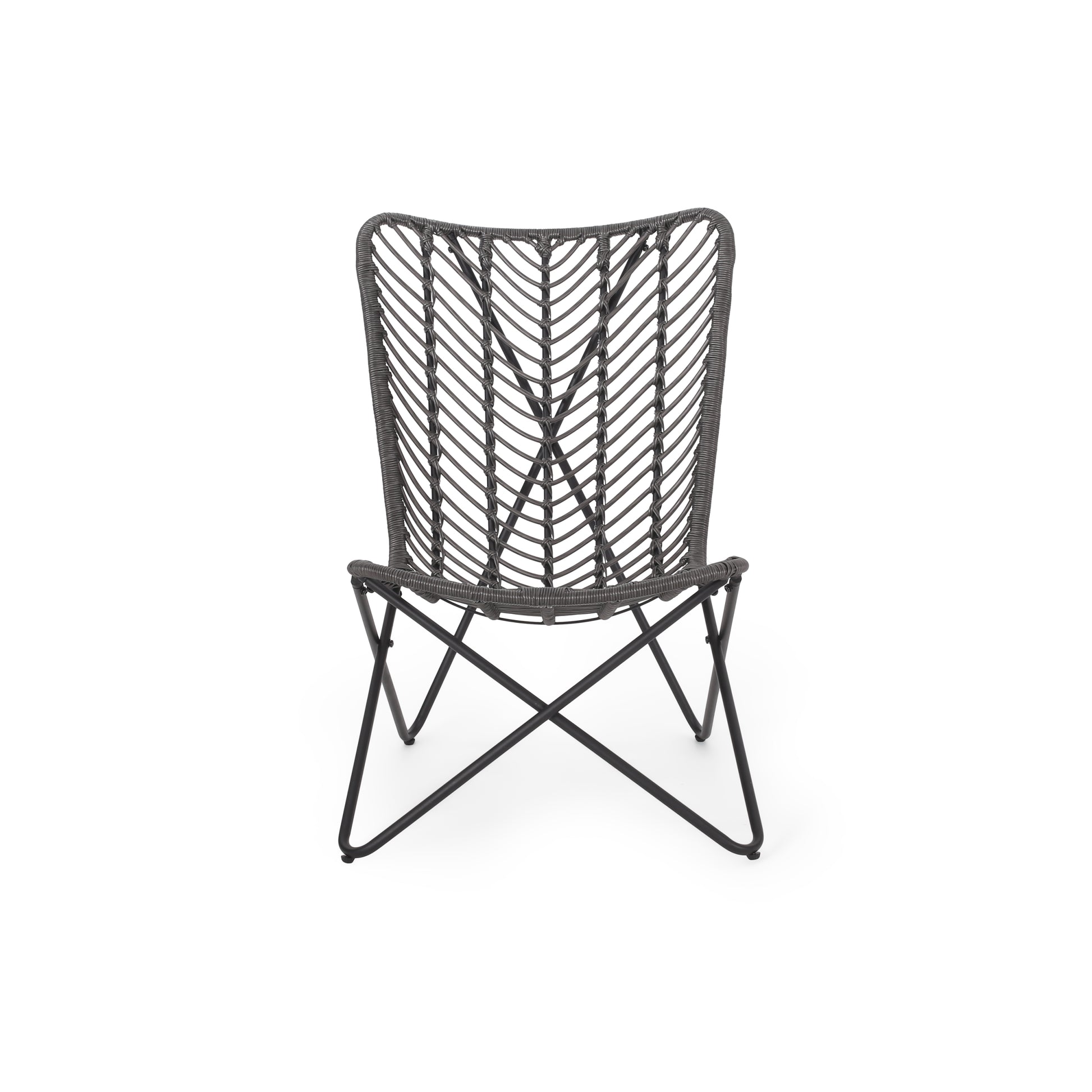 Gatlin Chair Gray Rattan