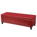 Glouster Storage Ottoman V2 Red Pu