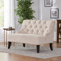 Nicole Kd Settee Light Beige Fabric